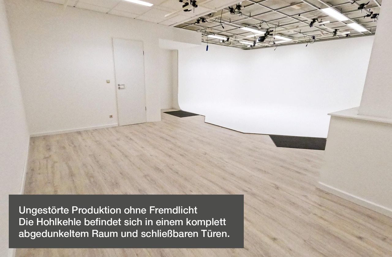 München  Fotostudio Studio #1 / Hohlkehle L-Form für Foto / Video | das modul / München image 4