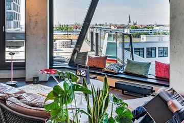 Munich corporate event spaces Meeting room Design Offices München Atlas - Coworking Lobby 6. Etage image 1