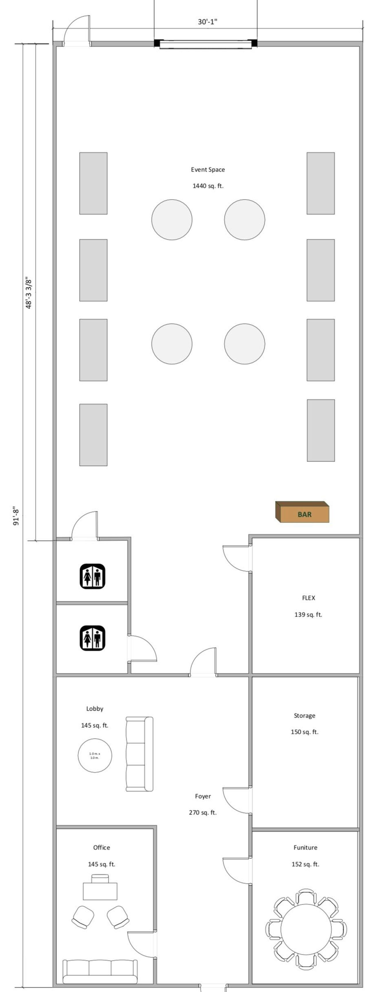 Rest of the World workshop spaces Party room Event Space image 17