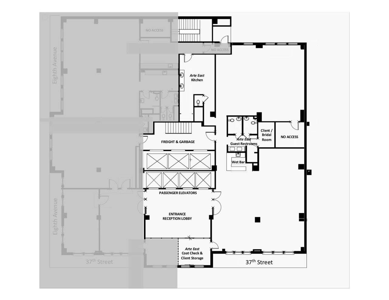 NYC training rooms Banketzaal Arte East image 26
