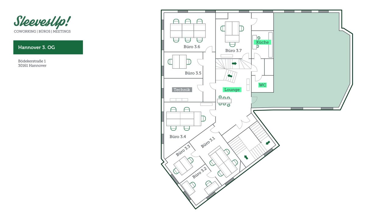 Hannover training rooms Vergaderruimte Meetingraum image 26