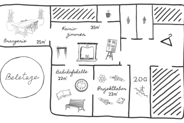 Berlin training rooms Meeting room Kaminzimmer image 3