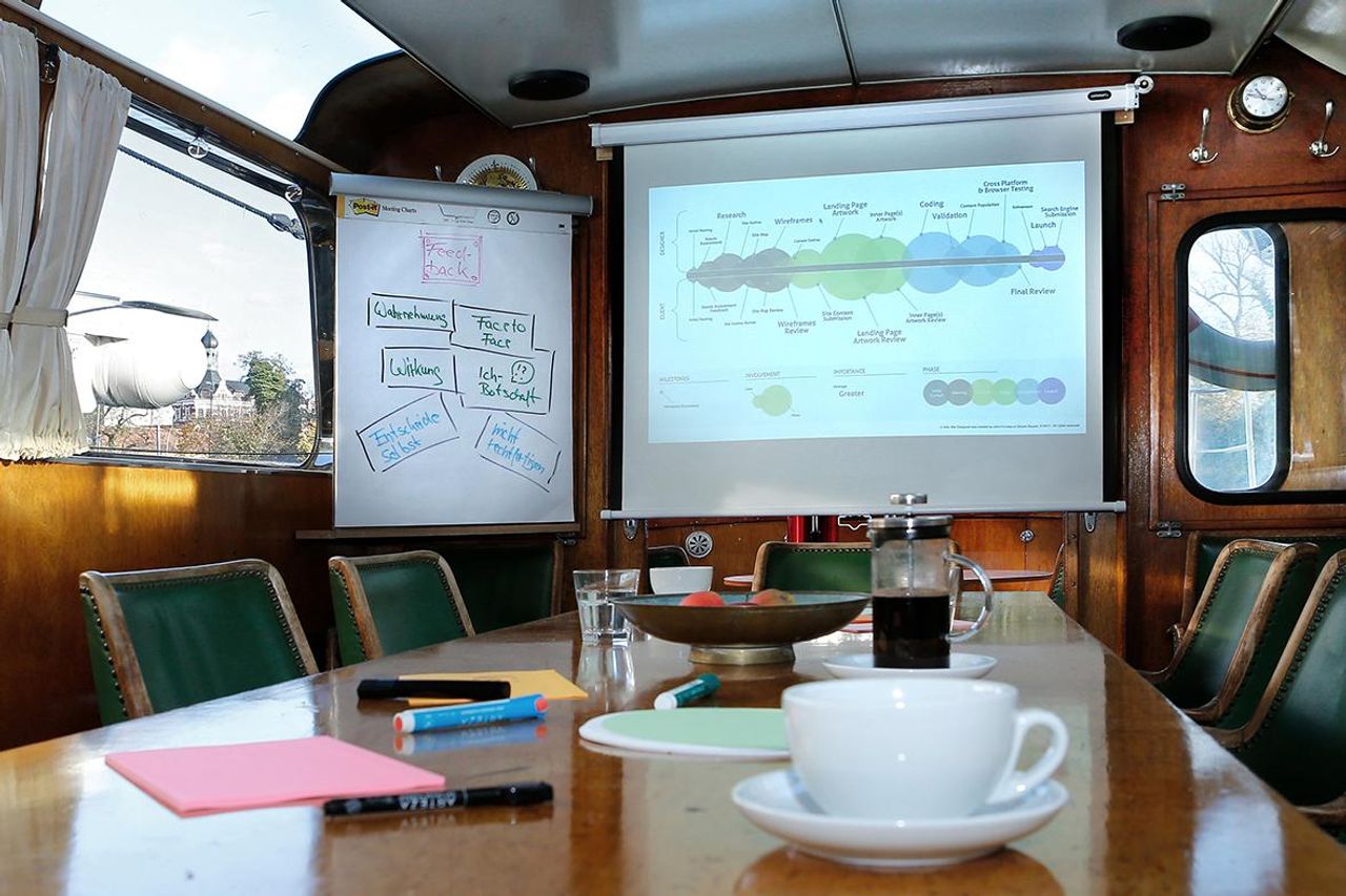 Berlijn  Dakterras Workshopbarkasse | Seminar&Dinneryacht image 31