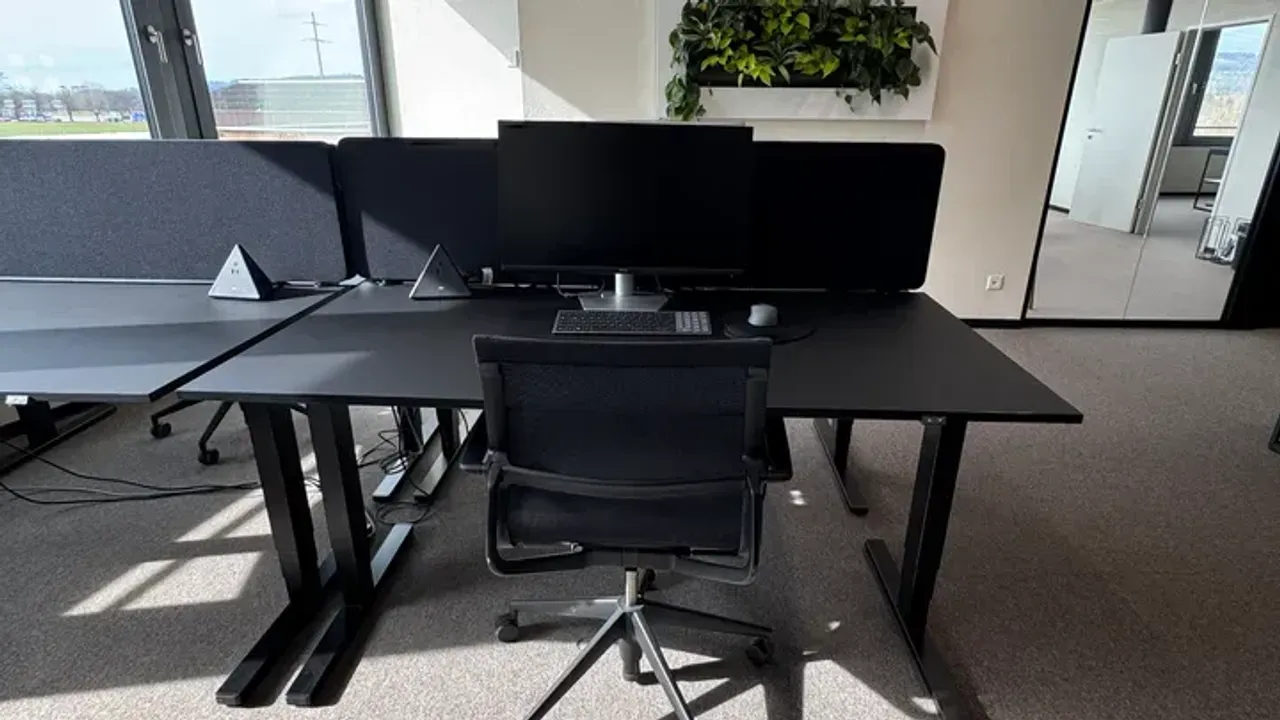 Frauenfeld  Office desk Open Space Flex Desk mit Screen image 2