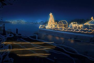 Köln Weihnachtsfeier Schiff/Eventschiff/Floß Winterdorf auf dem Rhein image 4