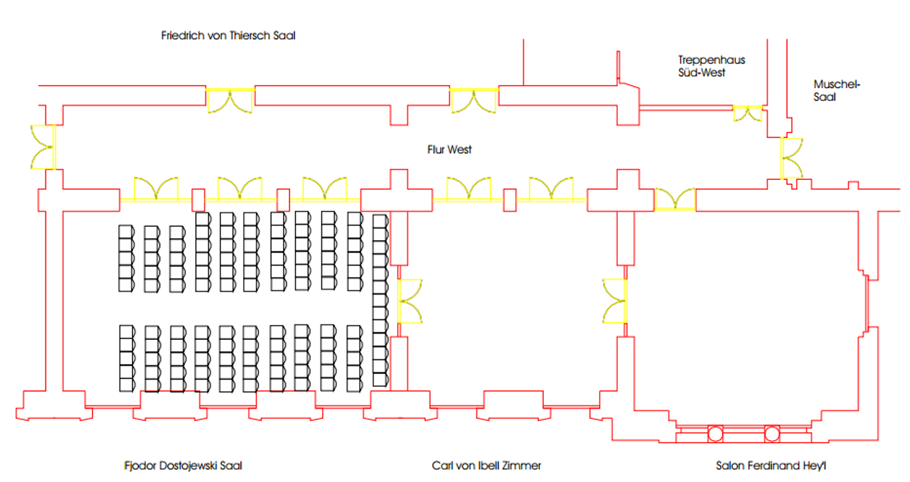 Mainz workshop spaces Historisches Gebäude Salon Fjodor Dostojewski image 5