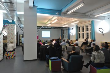 Berlin workshop spaces Industriegebäude hub:raum Campus image 1