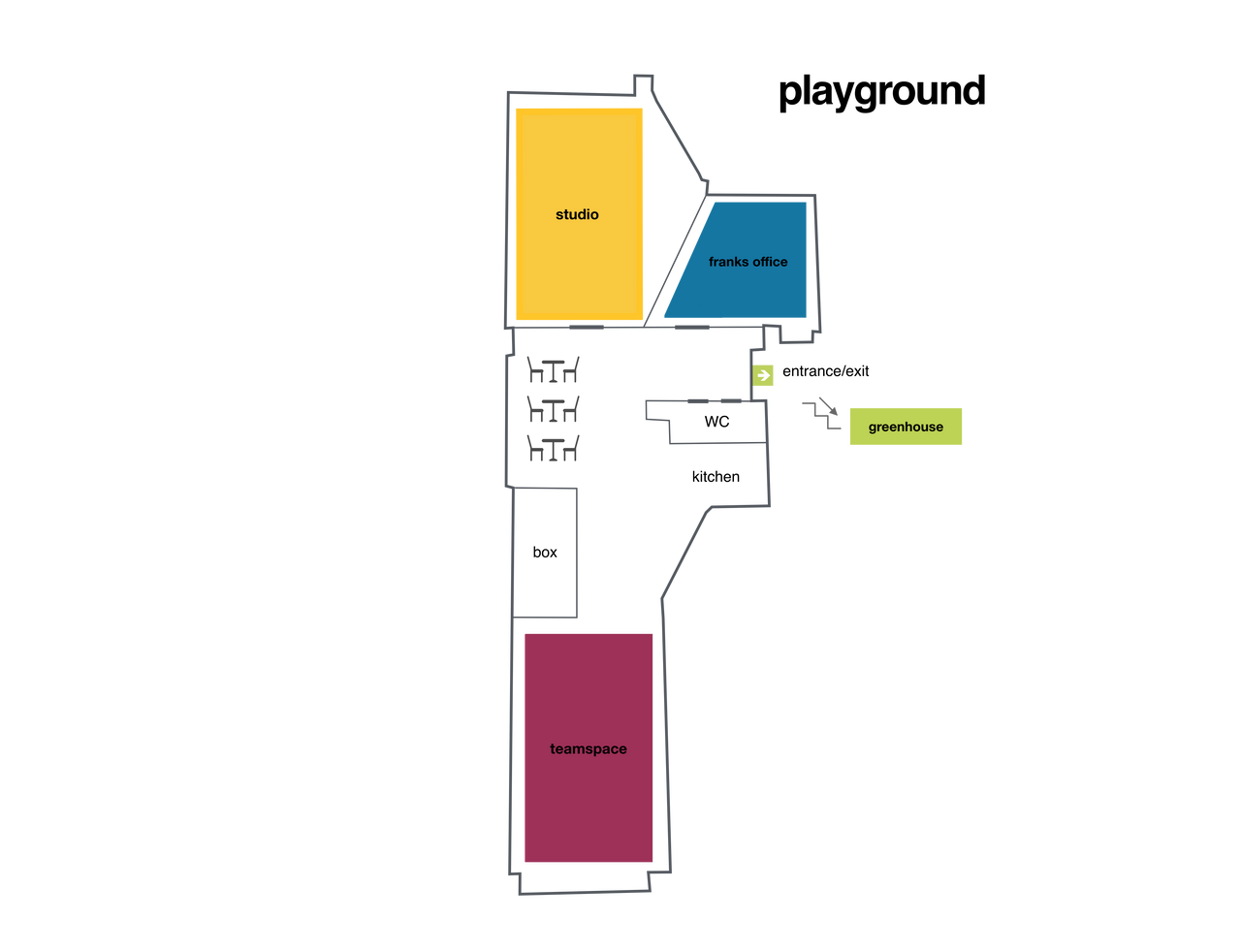 Rest van de wereld Kreatives Meeting Workshopruimtes playground teamspace image 1