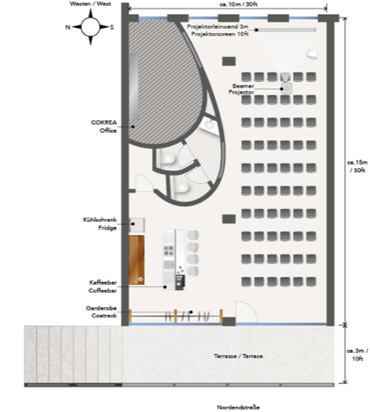 Munich training rooms Meeting room Huge space with terrasse image 31