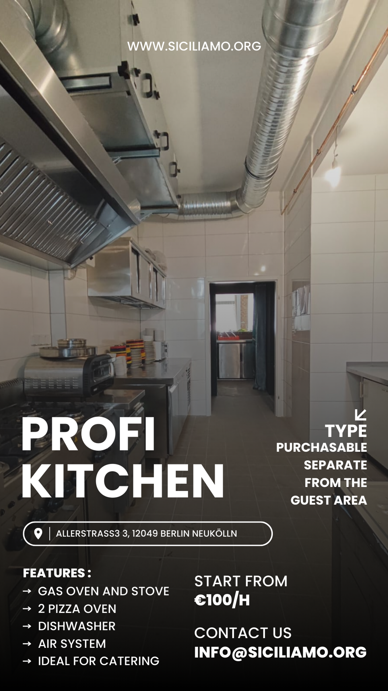 Berlin  Kitchen studio Siciliamo Professional Kitchen Rental image 7