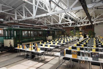 Stuttgart corporate event spaces Historic venue tram museum space image 2