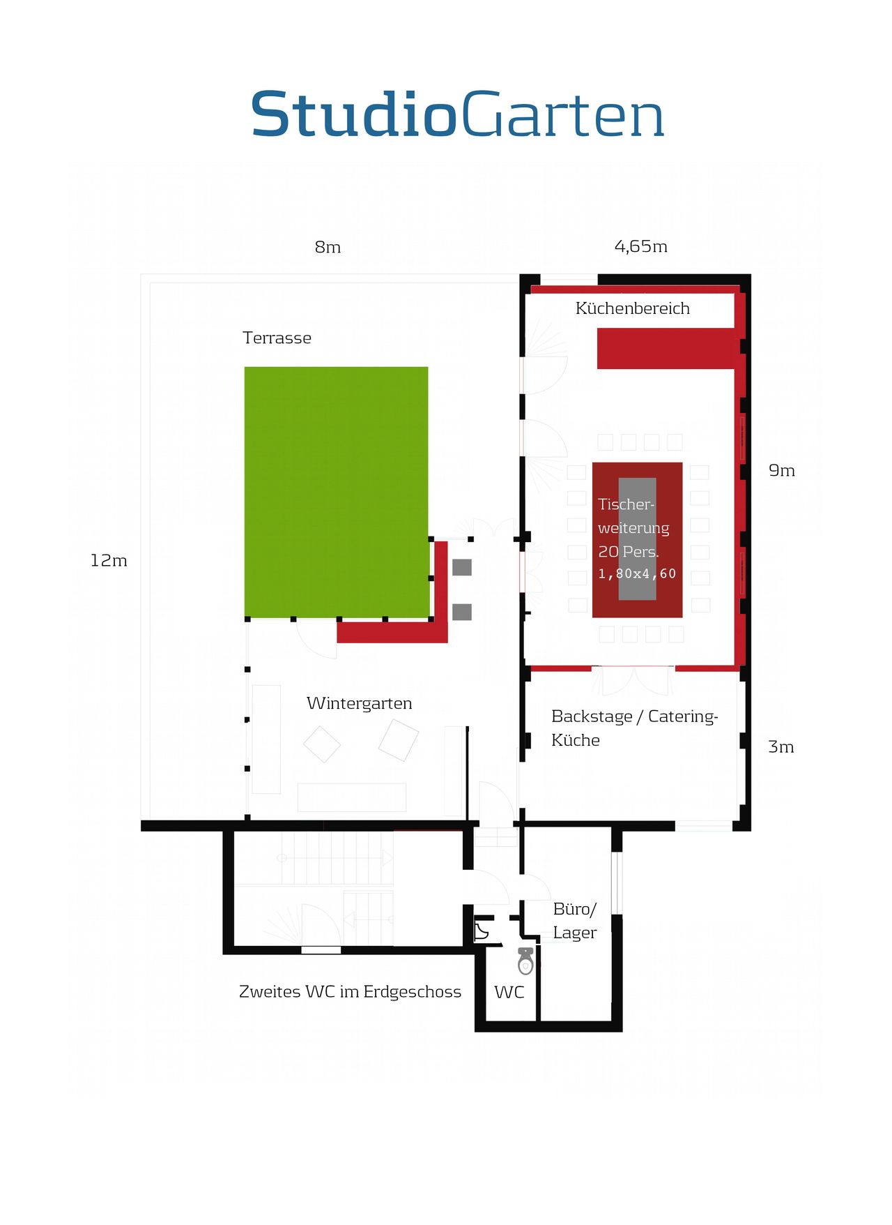 Berlin training rooms Dachterrasse Seminarraum image 42