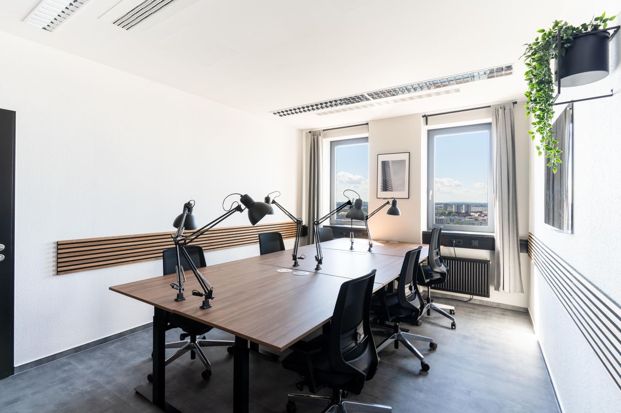 Leipzig Mobiles Arbeiten Büroräume private Büros City-Hochhaus Leipzig - Etage 16 image 6