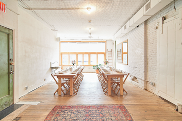 NYC workshop spaces Historisch gebouw Private Dining Room image 9