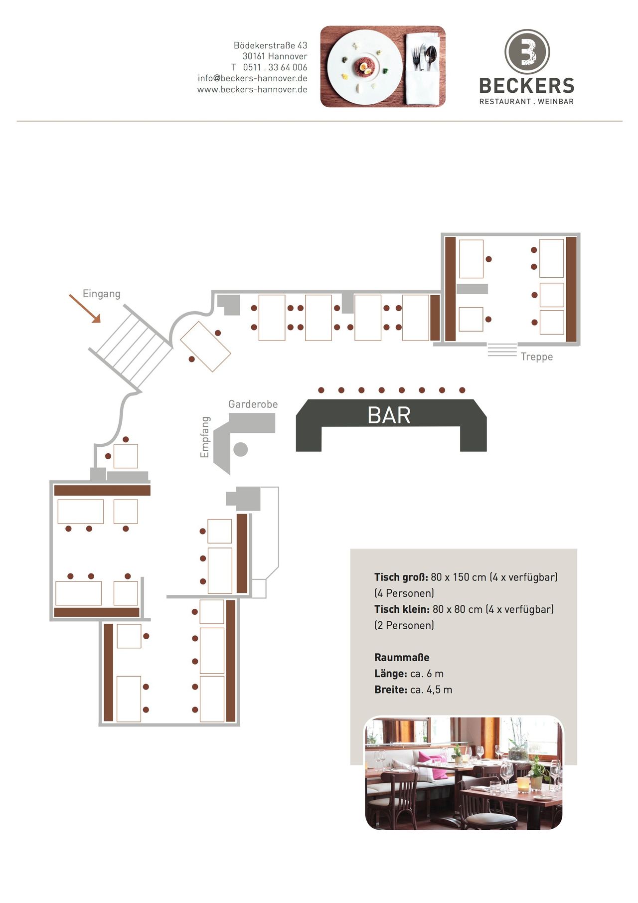 Hannover training rooms Restaurant Restaurant und Weinbar image 22