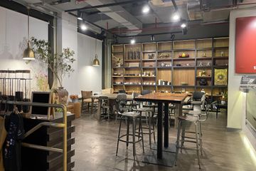 NYC  Café Brooklyn Industrial Modern Cafe with French Windows and Bar image 3