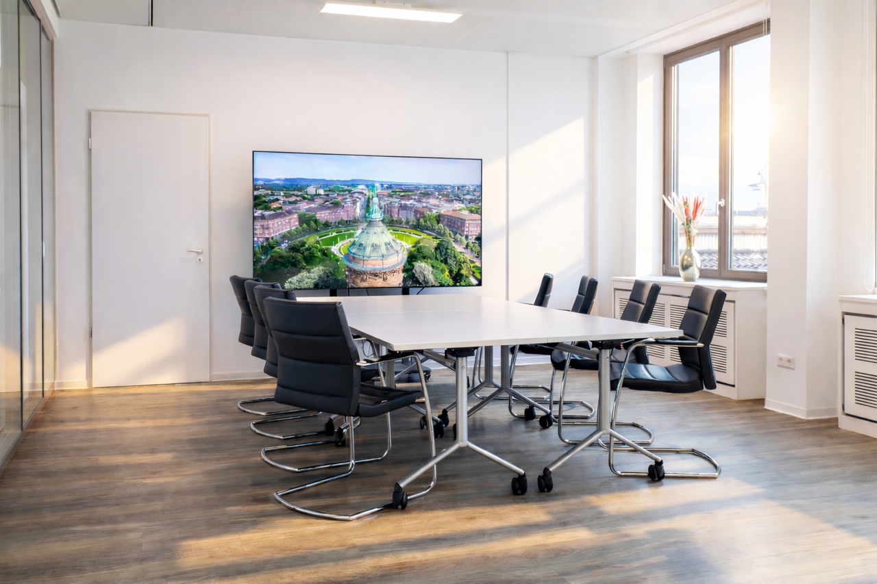 Mannheim Coworking Meetingraum Konferenzraum Meet 1 - Tageslicht, Klima, etc. image 3