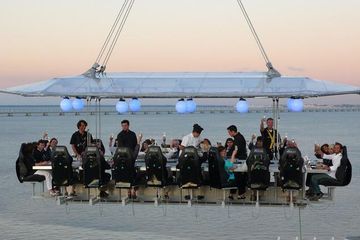 Hamburg corporate event spaces Unusual venue Dinner in the sky image 5