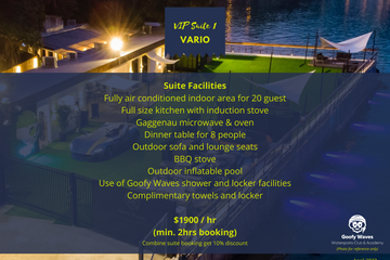 Rest van de wereld Evenementenlocaties Goofy Waves Watersports CoVIP Suite image 9