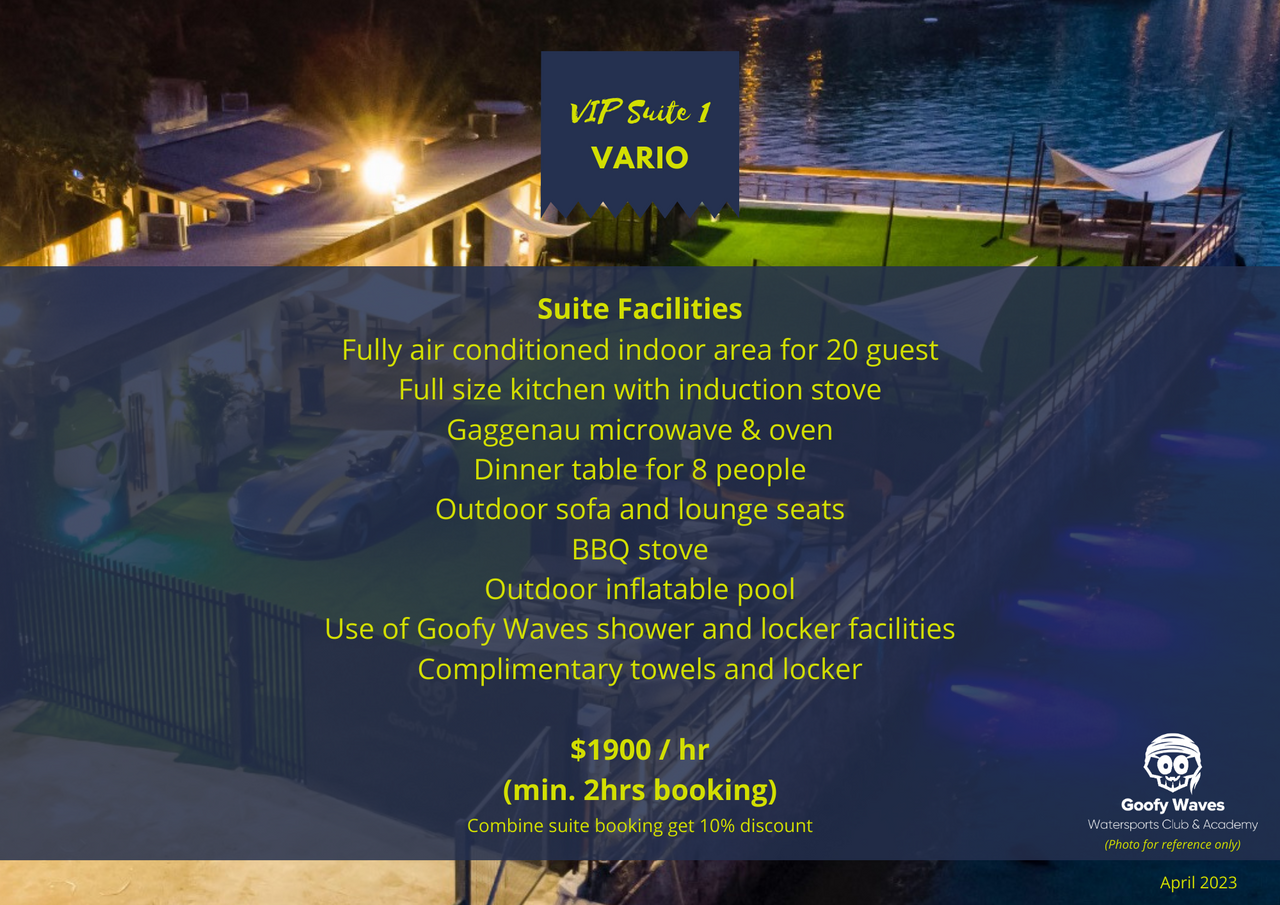 Rest of the World  Corporate event spaces Goofy Waves Watersports CoVIP Suite image 9