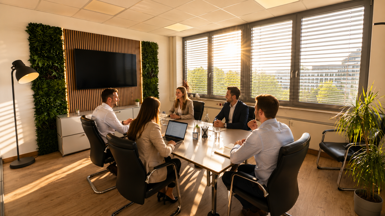 Hannover Mobiles Arbeiten Meetingraum Glashaus image 6