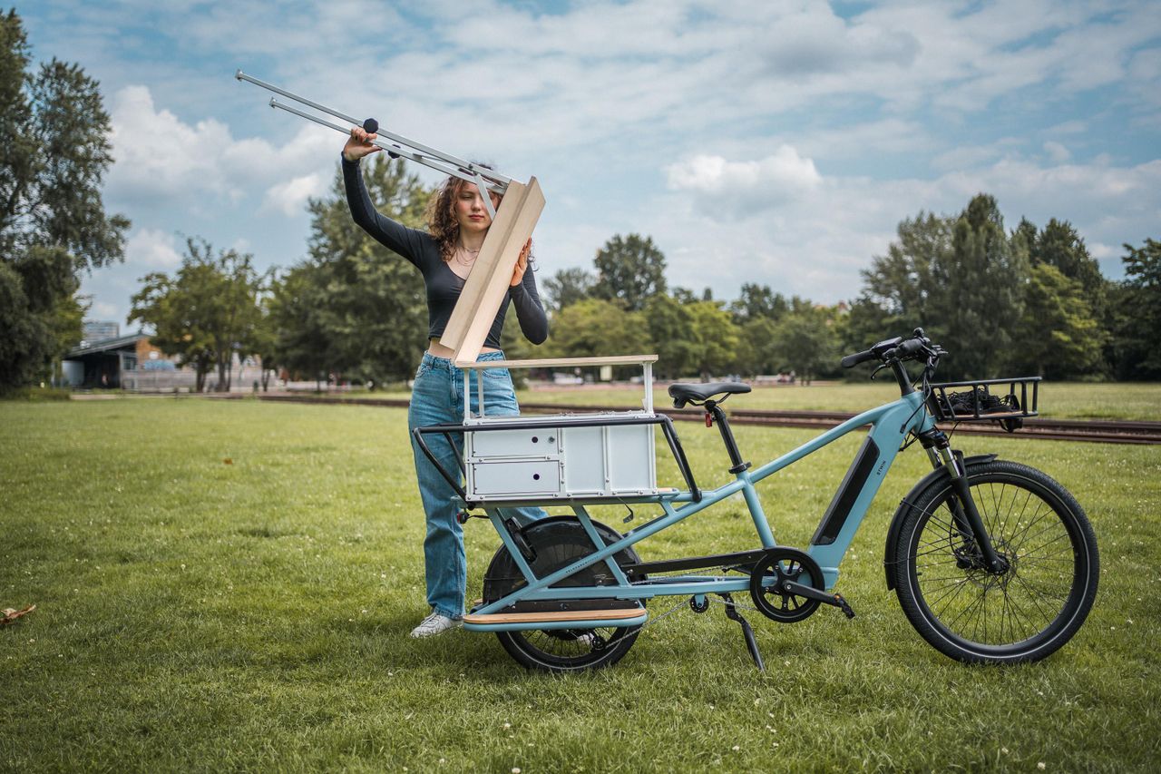 Rest van de wereld Mobiles Arbeiten Buitenlocaties flying office image 2