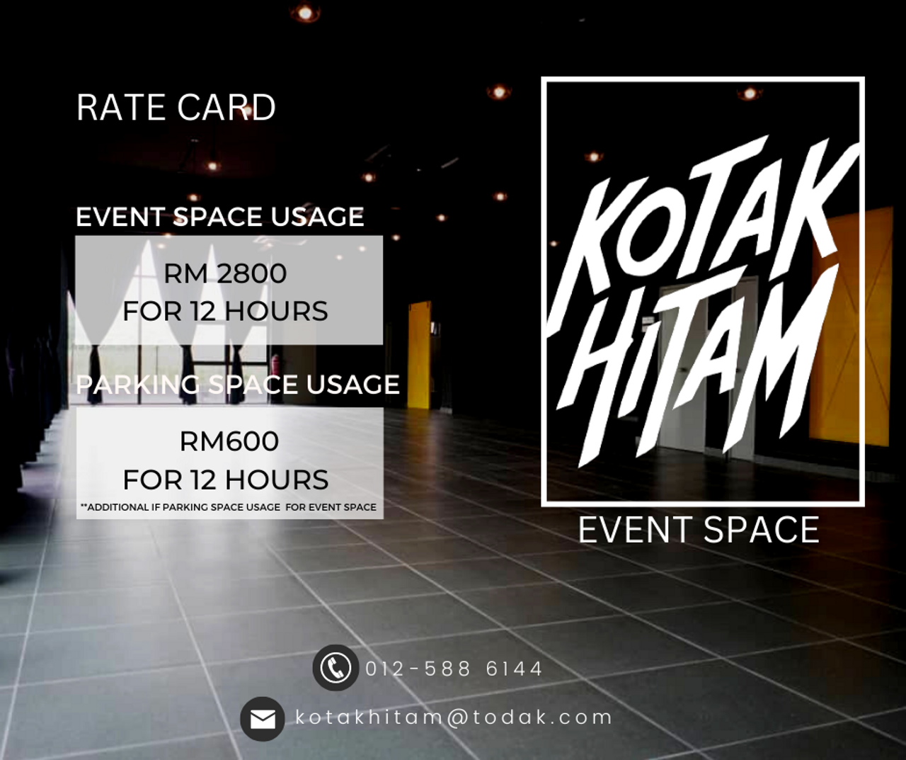 Shah Alam  Wedding Venue Kotak Hitam image 7