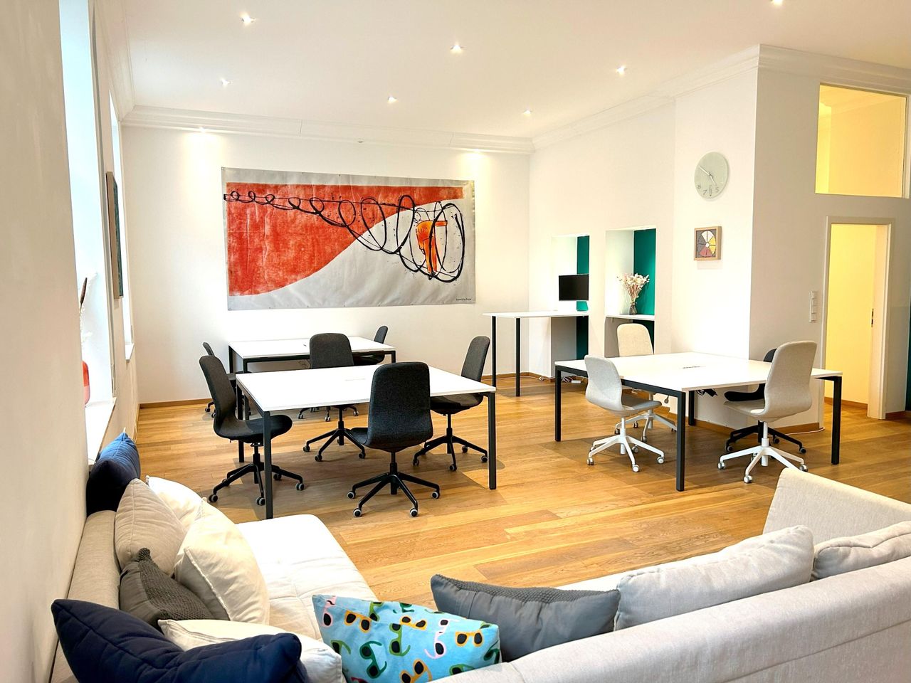 München Kreatives Meeting Workshopruimtes Großer Meetingraum in Startup Atmosphäre image 5