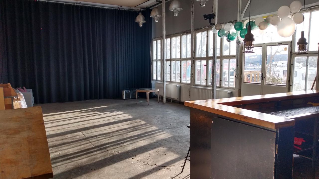 Berlijn  Studio Bright, Industrial Panoramaroom with Riverview image 12