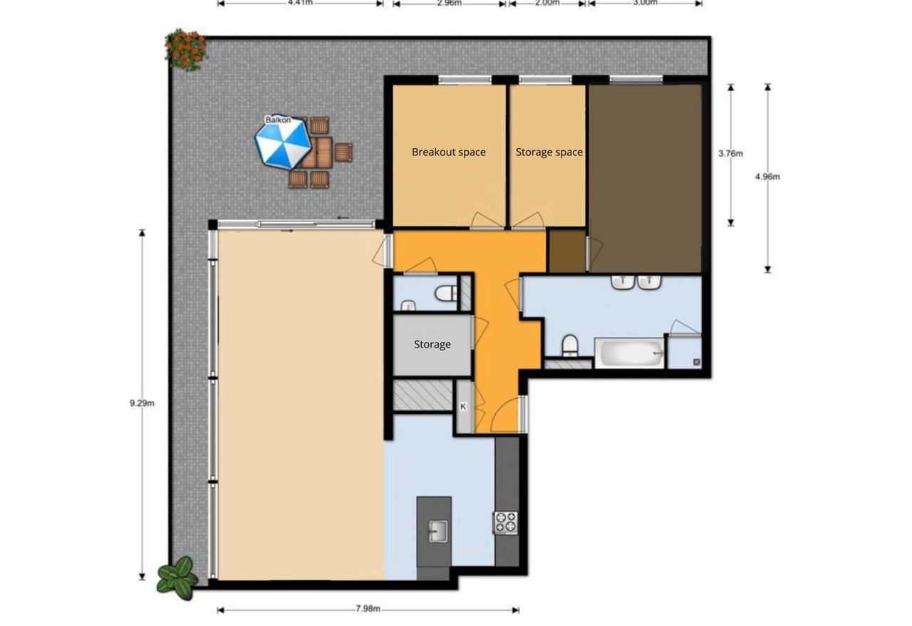 Amsterdam  Workshop-Räume Uniek Penthouse image 2