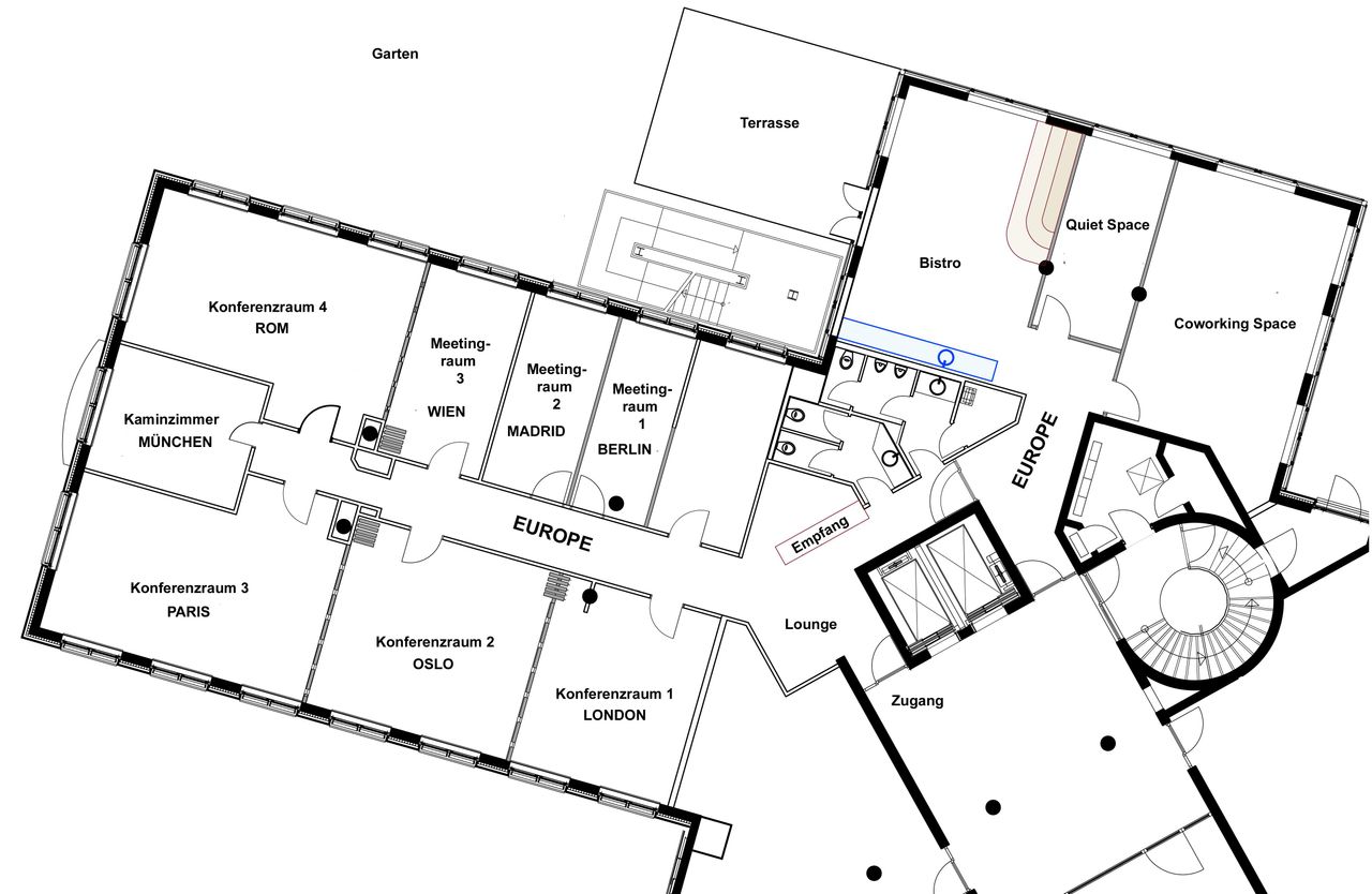 München Offsite Meeting Tagungsraum Großer Raum (1+2+3) für Tagungen, Versammlungen, Events und mehr image 10