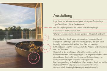 Berlijn Kreatives Meeting Evenementenlocaties Loft an der Spree – Helle Eventlocation mit Showküche & Wasserblick image 13