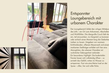 Berlijn Kreatives Meeting Evenementenlocaties Loft an der Spree – Helle Eventlocation mit Showküche & Wasserblick image 14