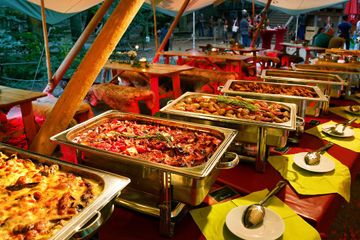 Potsdam Geburtstag Open Air Location/Outdoor/Beachclub AbenteuerPark Potsdam Tentipi Riesenzelt image 10