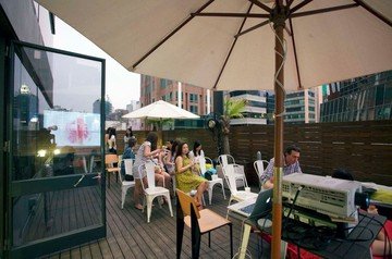 Hong Kong workshop spaces Terrasse The Hive Wan Chai - Roof Deck Terrace image 0